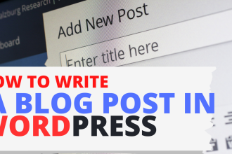 Blog Post in WordPress
